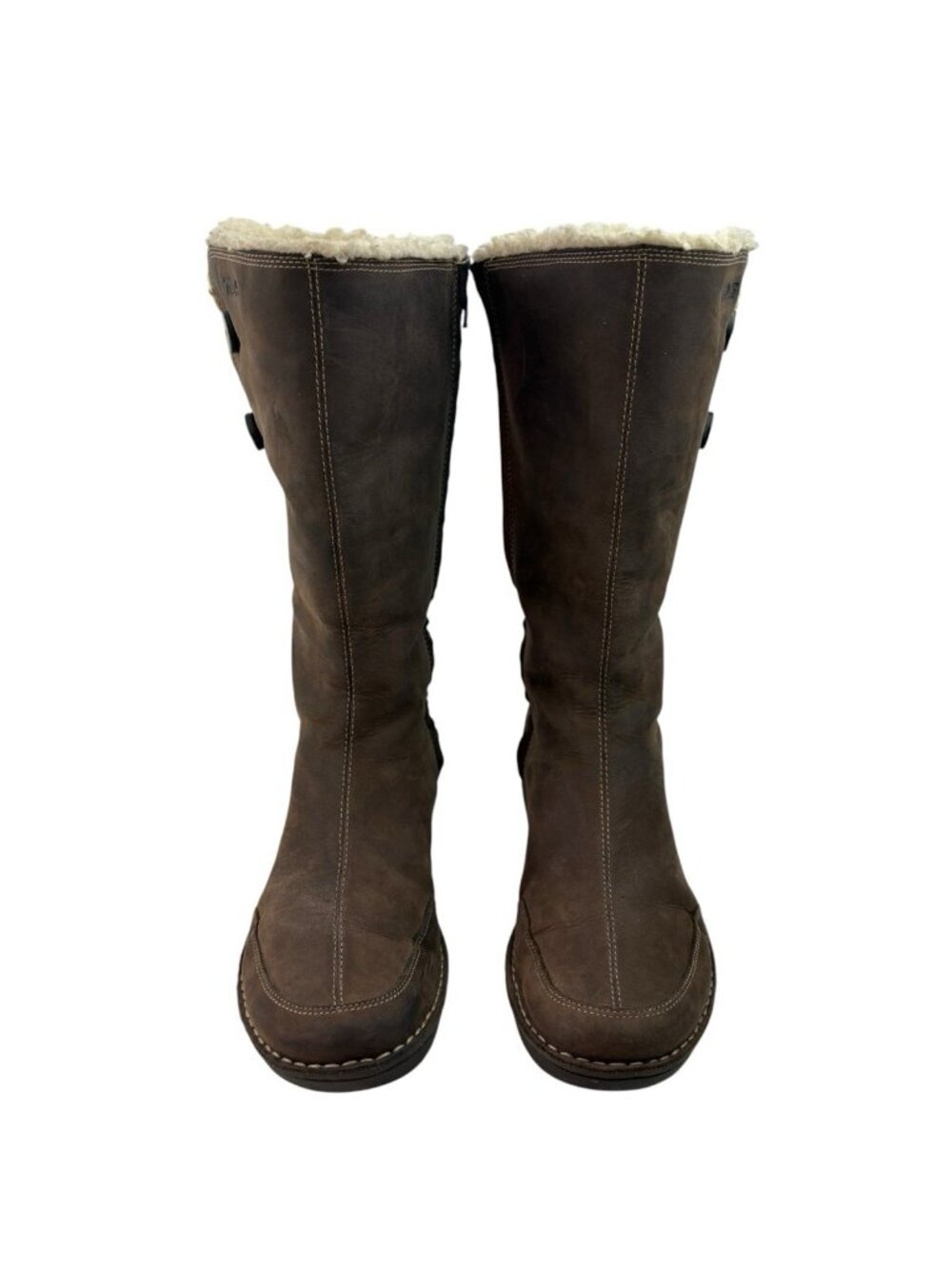 -Teva Tonalea Waterproof Leather Boot Womens Size 9 Brown Faux Fur Zip Up Winter - Picture 11 of 16